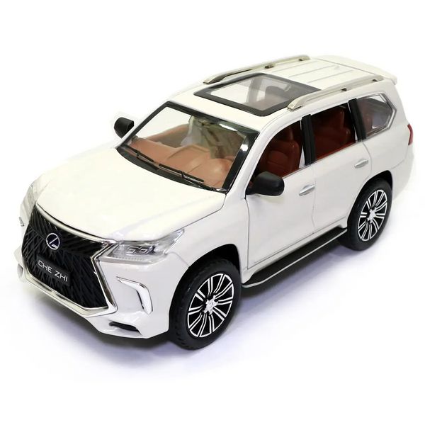 Джип Лексус металлический Lexus LX Auto Expert Белый 25668 фото