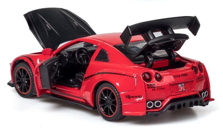 Машинка металева дитяча Nissan GT-R (R35) Auto Expert Червоний 30130 фото