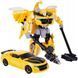 Робот Трансформер Бамблби Автобот Bumblebee Robot Autobot с оружием и запасной головой 20 см 43864 фото 2