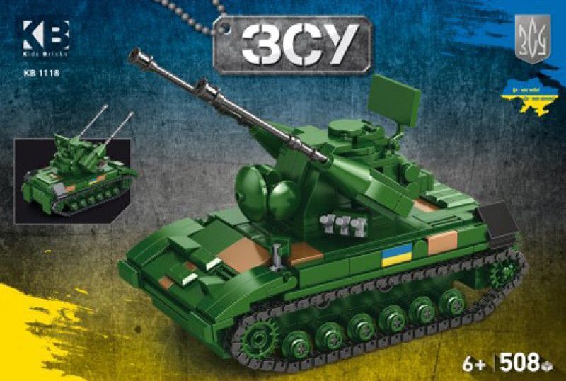 Конструктор військовий ЗСУ Військова техніка Зенітно-самохідна установка&nbsp;Гепард 508 деталей 32590 фото