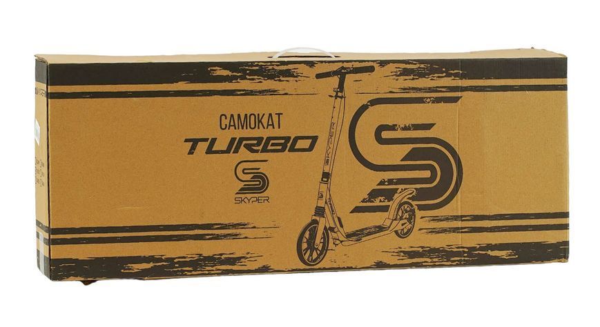 Складаний двоколісний дитячий самокат із ручним гальмом Skyper Turbo Злений 34405 фото