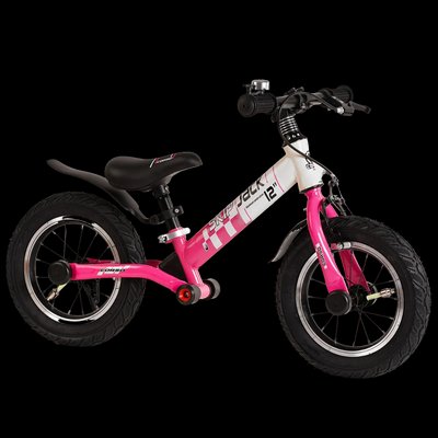 Біговел дитячий від 2-4 років колеса 12 дюймів Corso Skip Jack Рожевий з білим 26345 фото