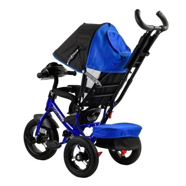 Трехколесный велосипед с родительской ручкой и пультом от 18 месяцев Best Trike Синий Вид 3 22289 фото