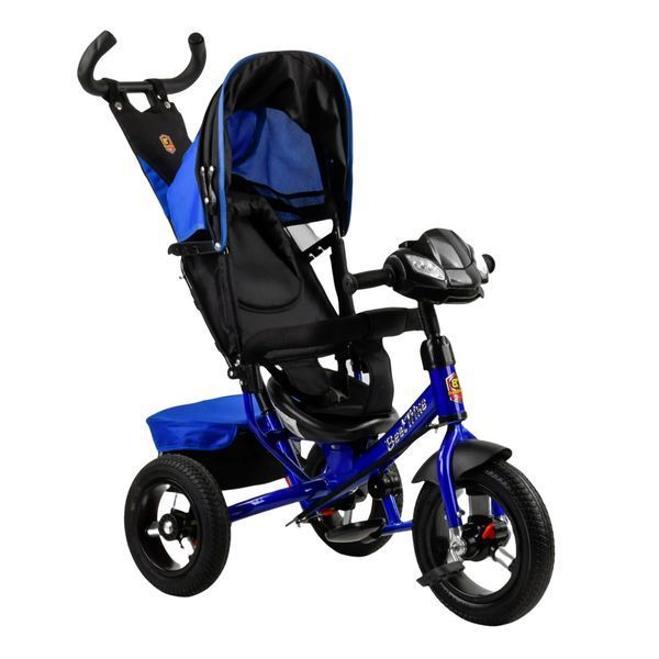 Трехколесный велосипед с родительской ручкой и пультом от 18 месяцев Best Trike Синий Вид 3 22289 фото