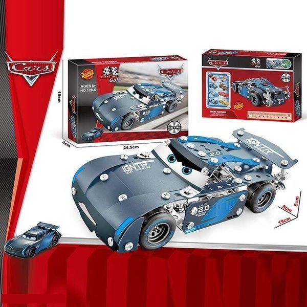 Металевий конструктор для дітей з інструментами Машинка Тачки Cars Джексон Шторм 40144 фото