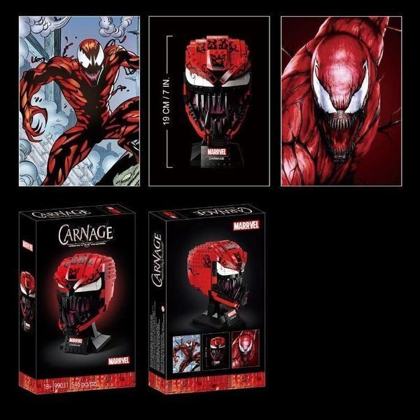 Конструктор Веном Марвел Голова Карнаж Super Heroes Marvel Carnage 546 деталей 43213 фото