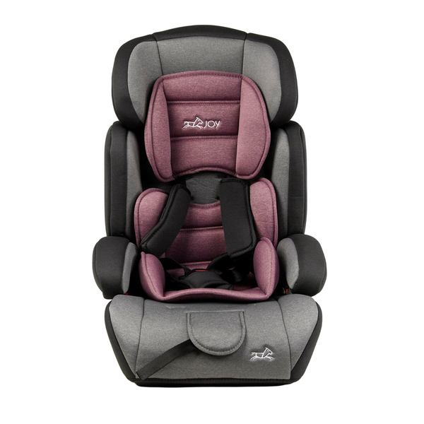 Автокрісло для дітей універсальне Joy 9-36 кг Сіре з рожевим вкладишем 21899 фото