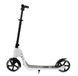Складной самокат двухколесный с большими колесами и подножкой Best Scooter Черный с белым 25979 фото 3