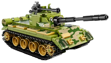 Военный конструктор Танк Т-62 427 деталей 25424 фото