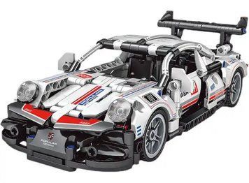 Конструктор машинка Спорткар Sportcar Porshe 492 деталі Білий 32640 фото