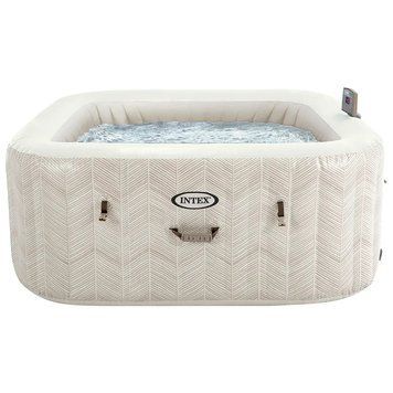Надувний джакузі з підігрівом Басейн Intex СПА PureSpa Chevron Deluxe 175 х 71&nbsp;см 4 осіб Об'єм 795 л 43063 фото