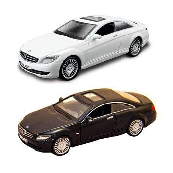 Машинка металева Bburago Mercedes-Benz Cl-550 (асорті білий, чорний, 1:32) 27630 фото