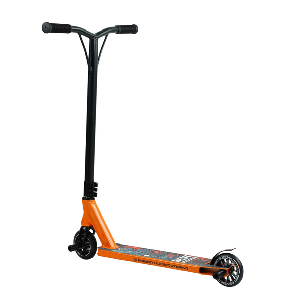 Самокат трюковый Best Scooter 18378 HIC-система Оранжевый с черным 22857 фото
