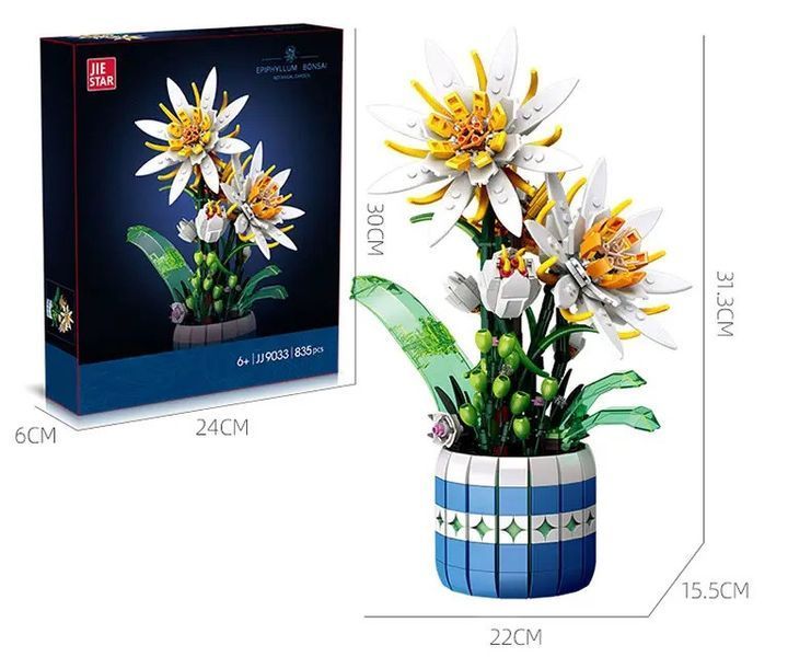 Дитячий конструктор Квіти Epiphyllum Bonsai 835 деталей 38577 фото