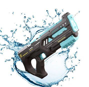 Игрушечный электрический водный автомат на аккумуляторе 2 режима работы Water Gun Черный 40627 фото