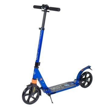 Складний двоколісний дитячий самокат для хлопчика з амортизаторами Best Scooter Синій 26872 фото