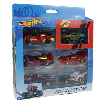 Набір металевих машинок Hot Wheels Месники Хотвілс 6 шт. 33092 фото