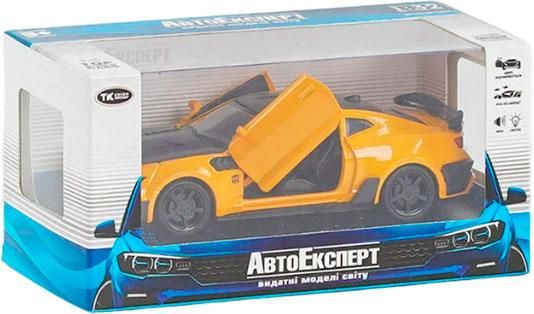 Металева машинка Chevrolet Camaro "Авто Експерт" Жовтий 25704 фото