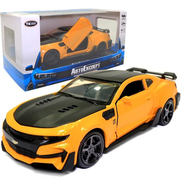 Металева машинка Chevrolet Camaro "Авто Експерт" Жовтий 25704 фото