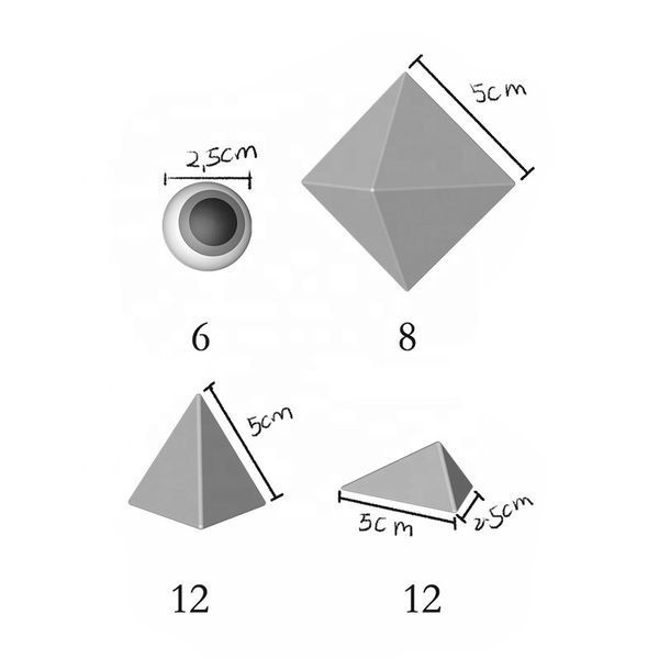 Магнитный конструктор для детей Pyramid Magnetic Block 38 деталей 39924 фото