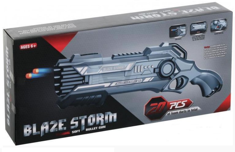 Бластер "Blaze Storm" дробовик з м'якими кулями Nerf Нерф 3-2119 фото