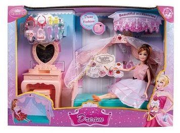 Игровой набор для девочки Спальня Кукла с мебелью и аксессуарами Dream Вид 1 38690 фото