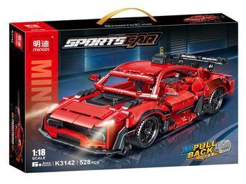 Конструктор машина Інерційний механізм Sportscar&nbsp;Mingdi 528 деталей 43417 фото