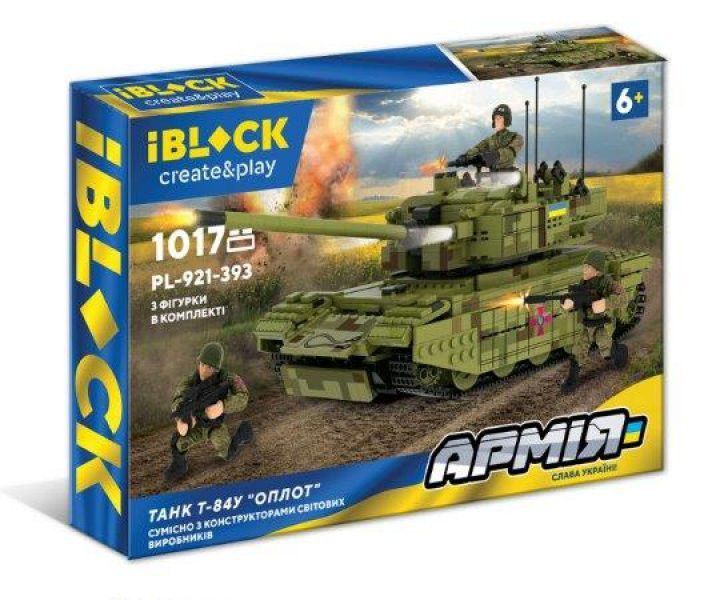 Конструктор военный Танк IBLOCK Армия 1017 деталей (PL-921-393) 28711 фото