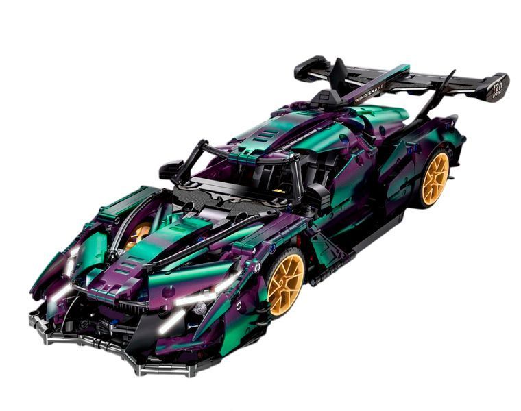 Конструктор машина на радиоуправлении Спорткар Lamborghini 1220 деталей Индиго 42589 фото