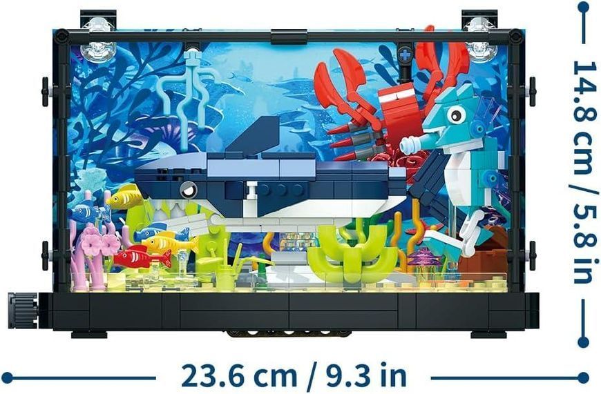Конструктор аквариум с подсветкой Aquaria 648 деталей 36894 фото