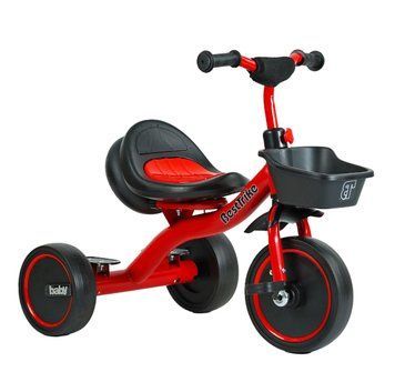 Трехколесный детский велосипед с украинской музыкой и светом 1,5-5 лет Best Trike Красный с черным 34542 фото