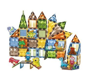 Дитячий магнітний конструктор Magic Magnetic Blocks 90 деталей 37196 фото