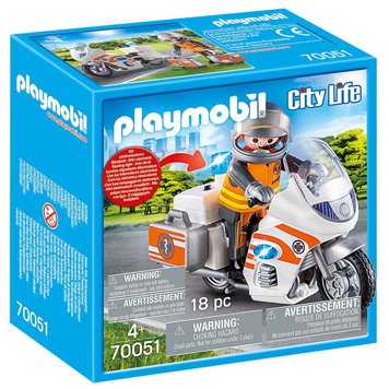 Конструктор Playmobil City Life Мотоцикл МНС 18 деталей 34830 фото