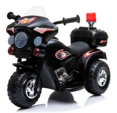 Дитячий Електромотоцикл триколісний Чорний 30552 фото