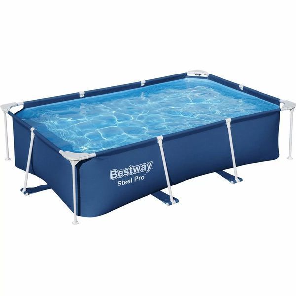Каркасний басейн бествей Bestway 259 х 170 х 61 см об'єм 2300 л Прямокутний Синій 41098 фото