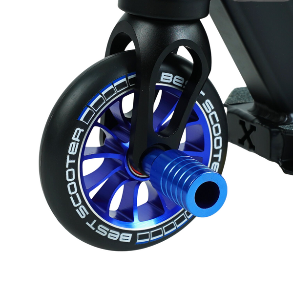 Самокат трюковий Best Scooter 54528 HIC-система Чорний з синім 22859 фото