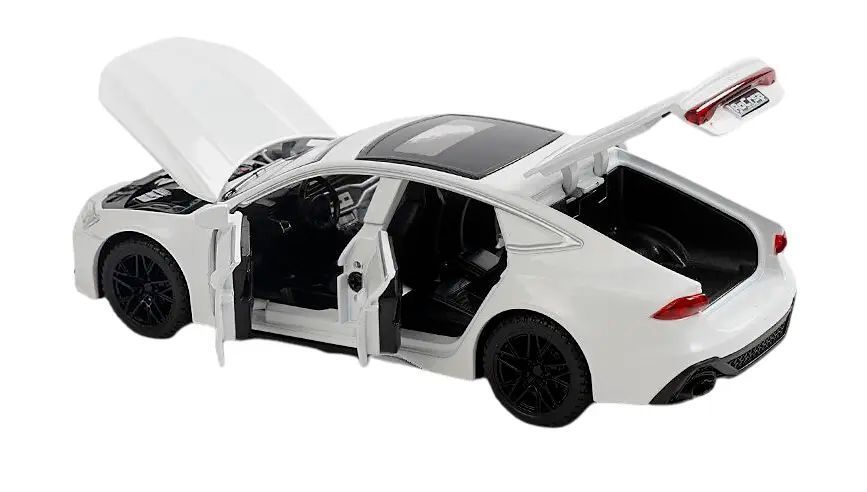 Металева машинка інерційна з ефектами Audi RS 7 Sportback AutoExpert Білий 42240 фото