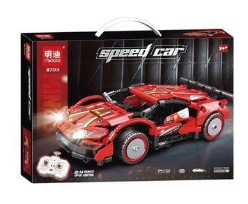 Конструктор машинка на радиоуправлении Ferrari&nbsp;Speed Car Красный 39794 фото
