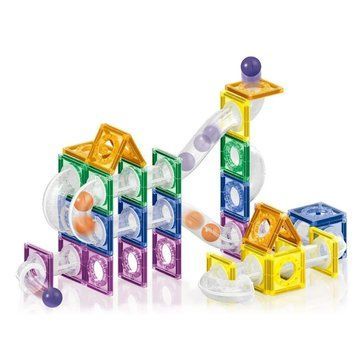 Дитячий магнітний конструктор Magnet Blocks Лабіринт із кульками 84 деталі 35181 фото