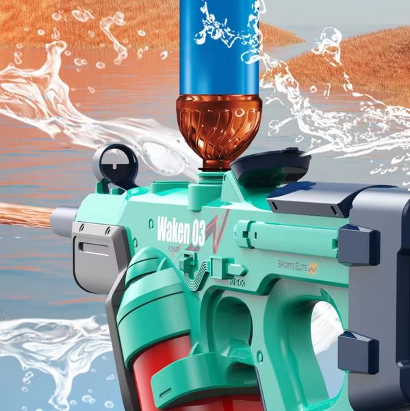 Електричний водний автомат на акумуляторі Water Gun Dolphin Бірюзовий 35331 фото