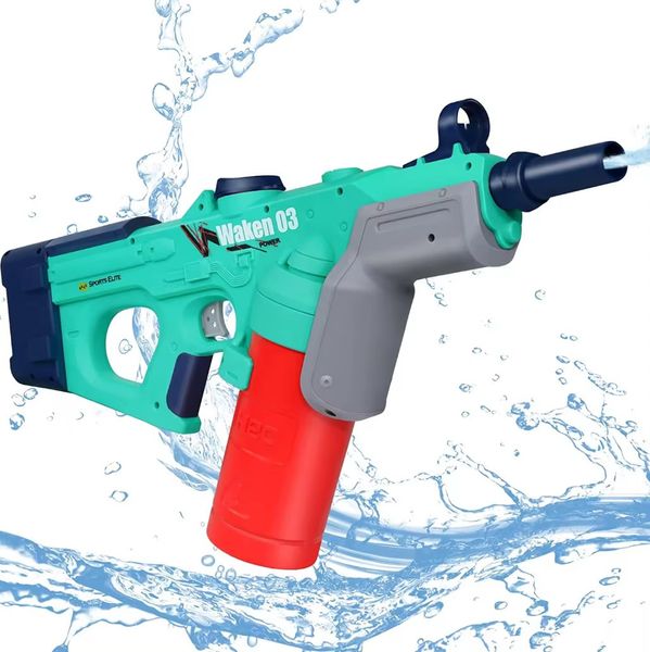 Электрический водный автомат на аккумуляторе Water Gun Dolphin Бирюзовый 35331 фото