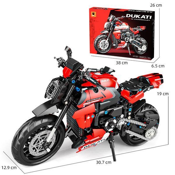 Конструктор Мотоцикл Спортбайк Ducati Panigaley 816 деталей 44273 фото