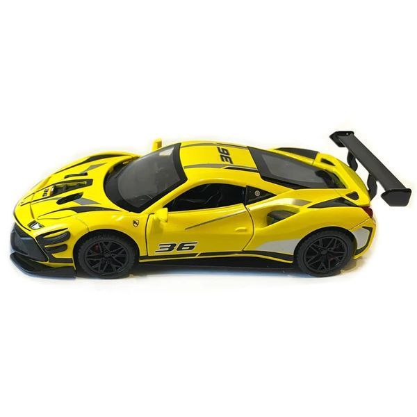 Машинка металева дитяча Ferrari 488 Auto Expert Жовтий 30241 фото