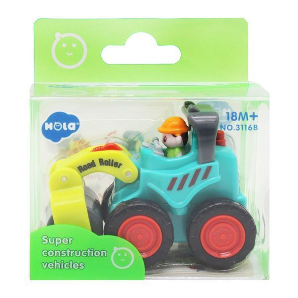 Машинка для малышей строительная техника "Hola Toys" Асфальтовый каток 24845 фото