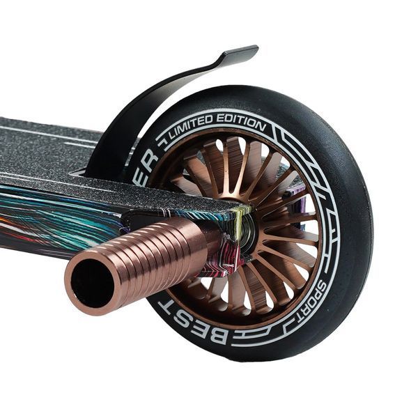 Трюковый самокат с принтом Best Scooter Черный Вид 2 26014 фото
