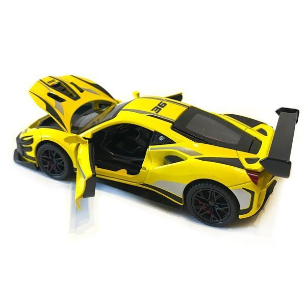 Машинка металева дитяча Ferrari 488 Auto Expert Жовтий 30241 фото