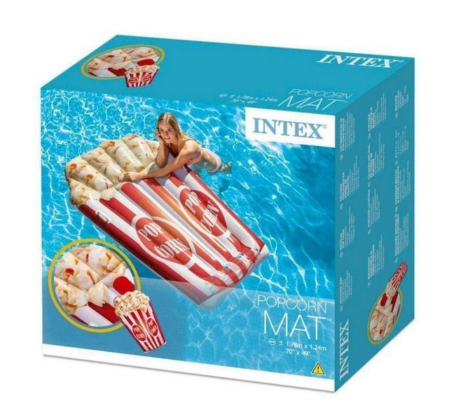 Пляжний надувний Матрас Інтекс Intex 58779 Попкорн 178 х 124см, від 6 років 22906 фото