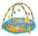 Детский игровой развивающий коврик с 2мя дугами Baby Animals Zoo Голубой 29964 фото 1