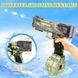 Водный пистолет электрический на аккумуляторе с прозрачным корпусом Water Gun Зеленый 40598 фото 6