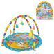 Детский игровой развивающий коврик с 2мя дугами Baby Animals Zoo Голубой 29964 фото 2